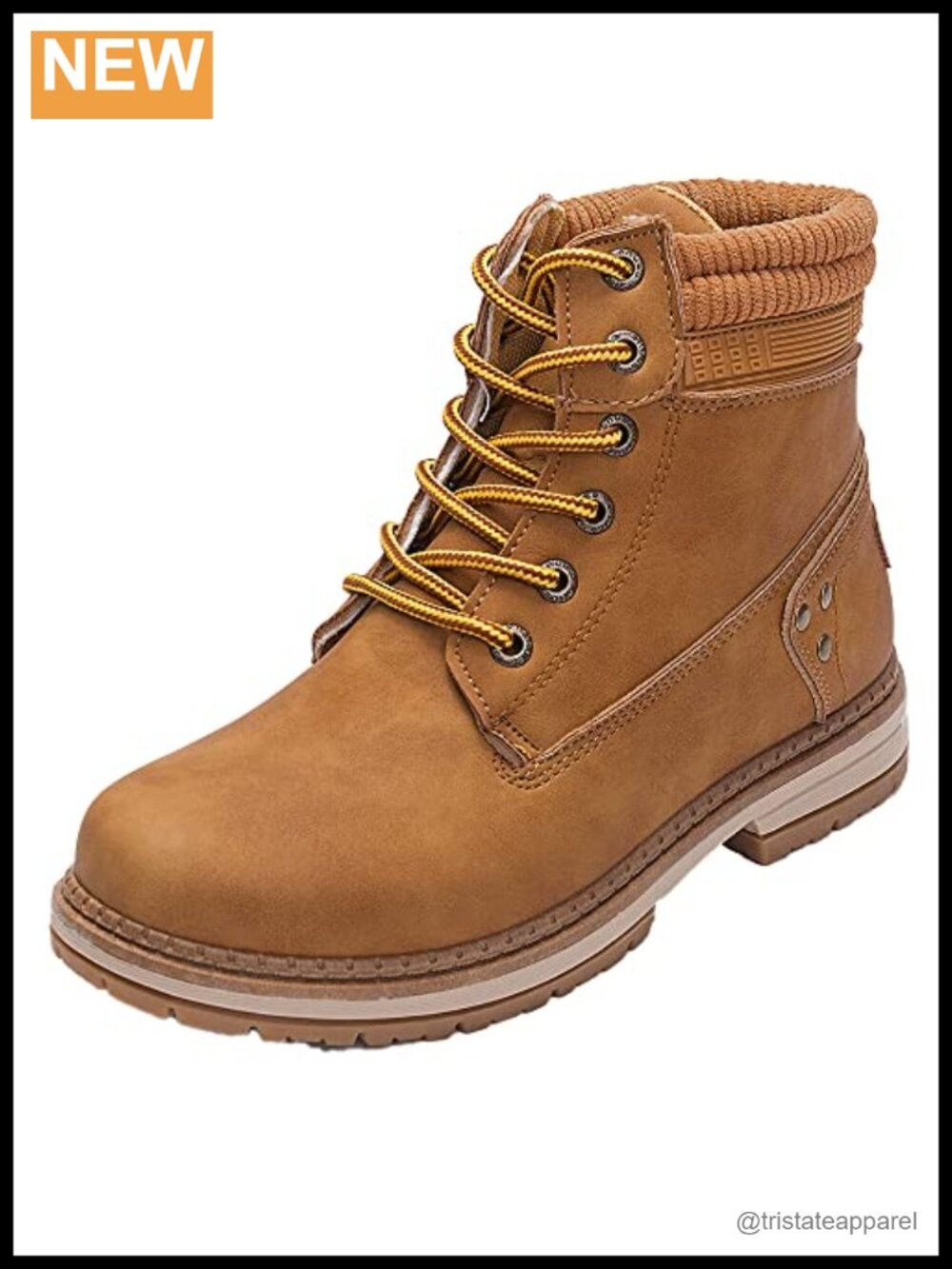 Waterproof Leather Lace-Up Ankle Hiking Boots Combat Work